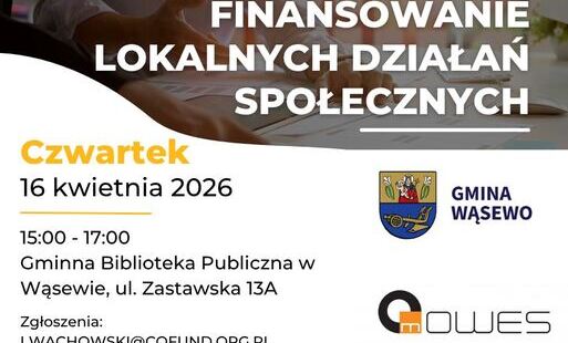 Zdjęcie do SPOTKANIE ANIMACYJNE FINANSOWANIE LOKALNYCH DZIAŁAŃ SPOŁECZNYCH