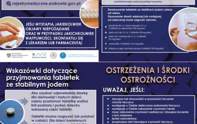 Zdjęcie do Komunikat dot. dystrybucji tabletek jodku potasu na terenie Gminy Wąsewo w przypadku zagrożenia radiacyjnego