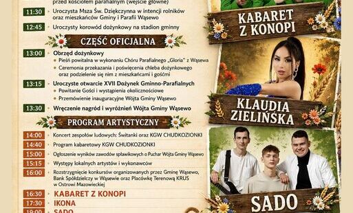 Zdjęcie do XVII Dożynki Gminno-Parafialne w Wąsewie!