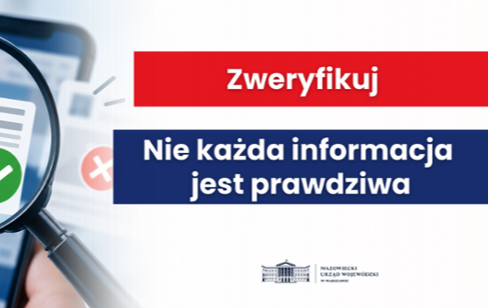Apel o weryfikację informacji i korzystanie z wiarygodnych źródeł
